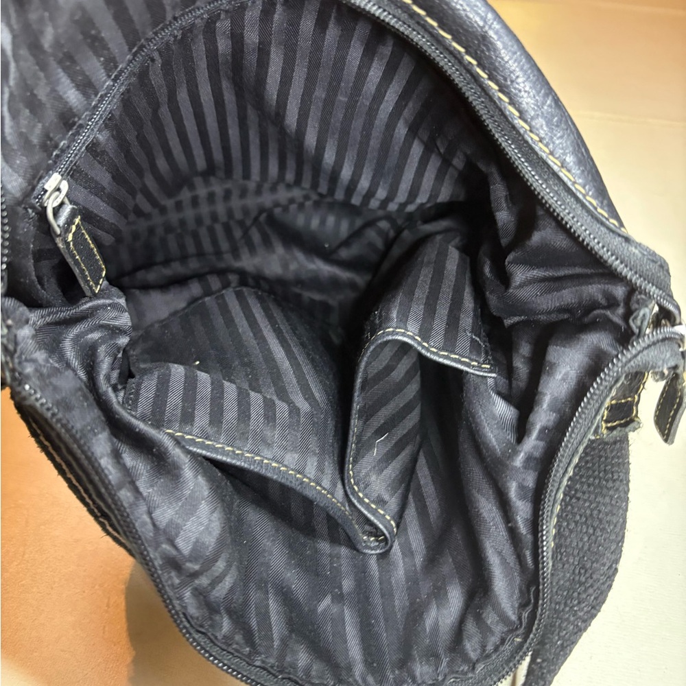 Black Leather Crossbody Bag Jack George’s - Picture 6 of 16